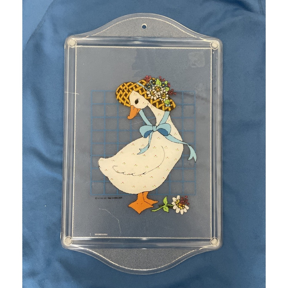 Vintage Giftco Goose Serving Tray Cottagecore Kitchen Decor 17in Plastic Tray